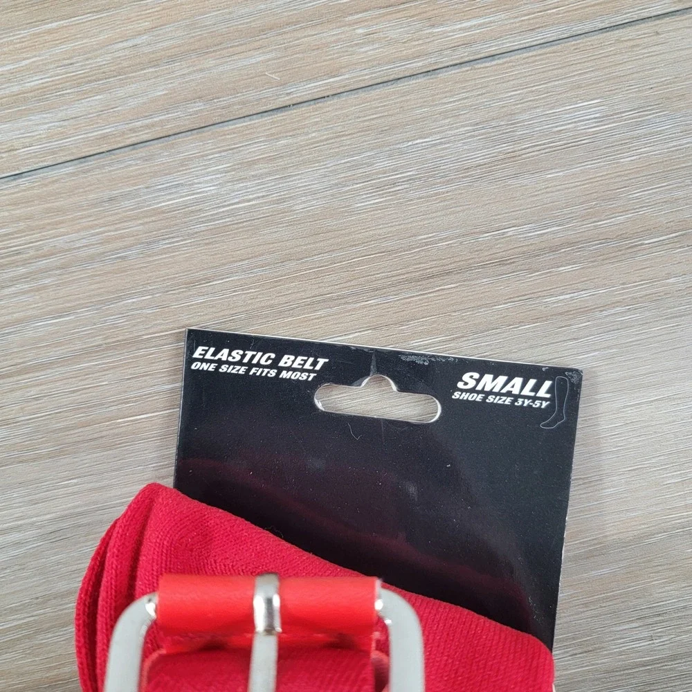 Rawlings Youth Baseball Belt and Sock Combo Red Small Fits Shoe 3Y-5Y BLTSOCKS